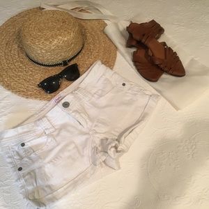 White Denim Shorts- Kohl's (Junior's)